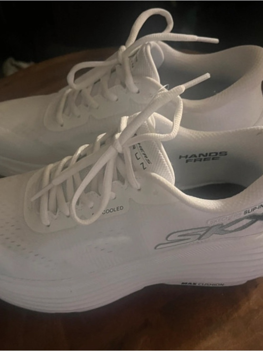 Skechers Women’s White Athletic Slip-Resistant Sneakers